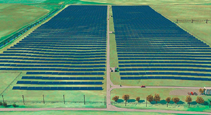 Alberta Solar One project as sketched by an artist
